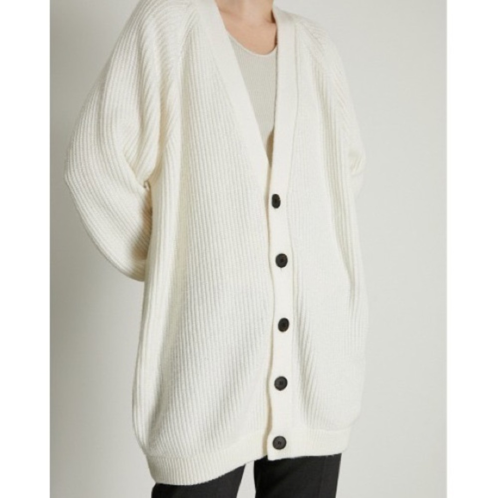 New Proenza Schouler Cream Ribbed Wool Sweater